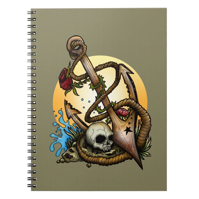 Anchored Spiral Notebook (Front)