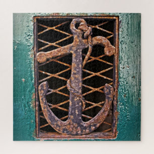 Anchor's Away - Antique Door Italy - 20x20 -676 pc Jigsaw Puzzle