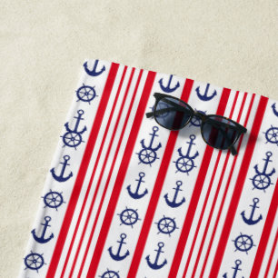 Anchors Away Beach Towel