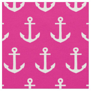 Anchors Away in Hot Pink Fabric
