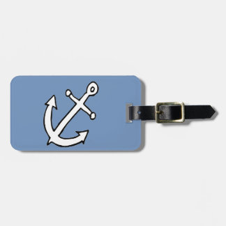 anchors away luggage tag