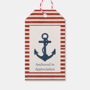Anchors Aweigh "Anchored in Appreciation" gift tag