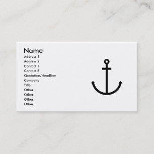 Anchors Aweigh Business Card
