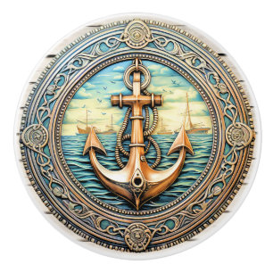 Anchors Aweigh  Ceramic Knob
