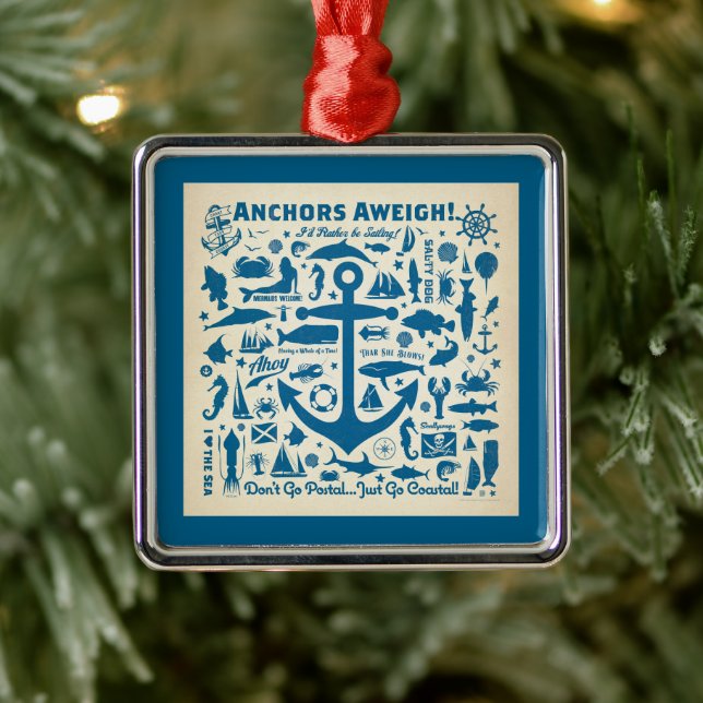 Anchors Aweigh! Metal Tree Decoration (Tree)