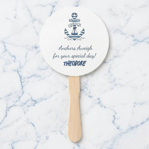 Anchors Aweigh Personalised Party Fan
