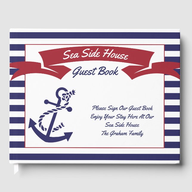 Anchors Aweigh Vacation Rental Guest Book (Front)