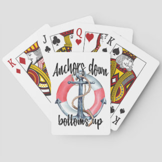 Anchors Down Bottoms Up Playing Cards