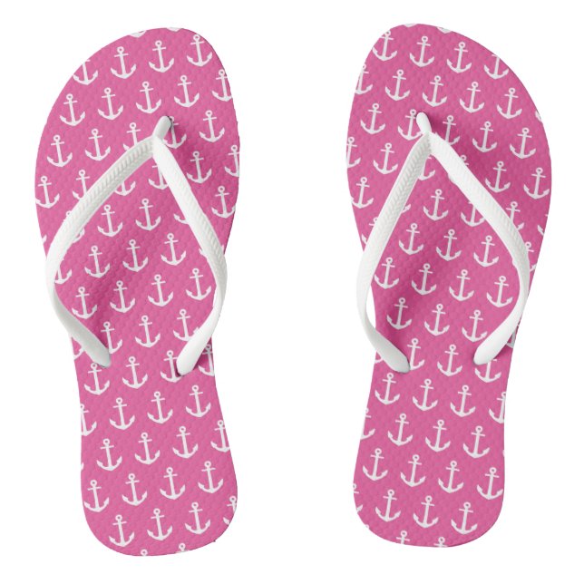 Anchors in Pink | Sandals (Footbed)