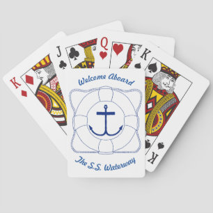 Anchors & Life Saver Playing Cards (Dark Print)