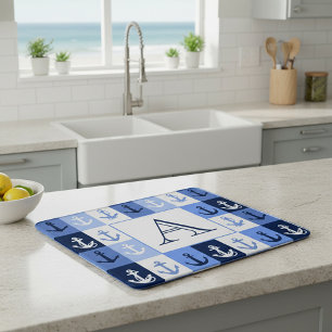 Anchors monogram cutting board