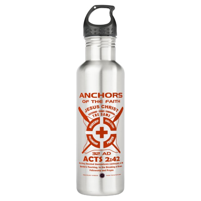 Anchors of the Faith 710 Ml Water Bottle (Front)