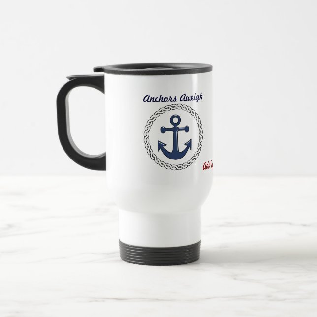 Anchors Personalised Group Cruise Mug (Left)