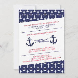 Anchors Rehearsal Dinner - Invitation
