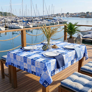 Anchors  tablecloth