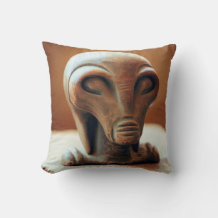 Ancient Alien Statue Cushion
