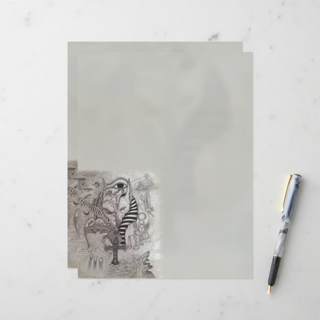 Ancient Aliens , Anubis Custom Letterhead (Front/Back In Situ)