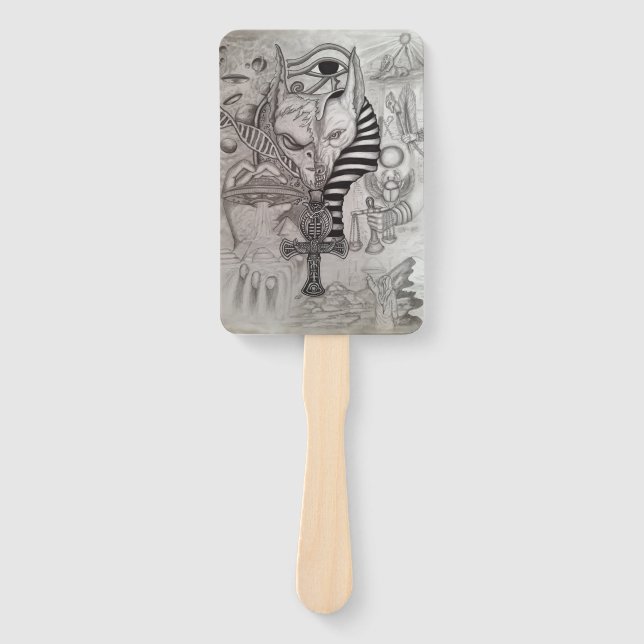 Ancient Aliens , Anubis Hand Fan (Front)