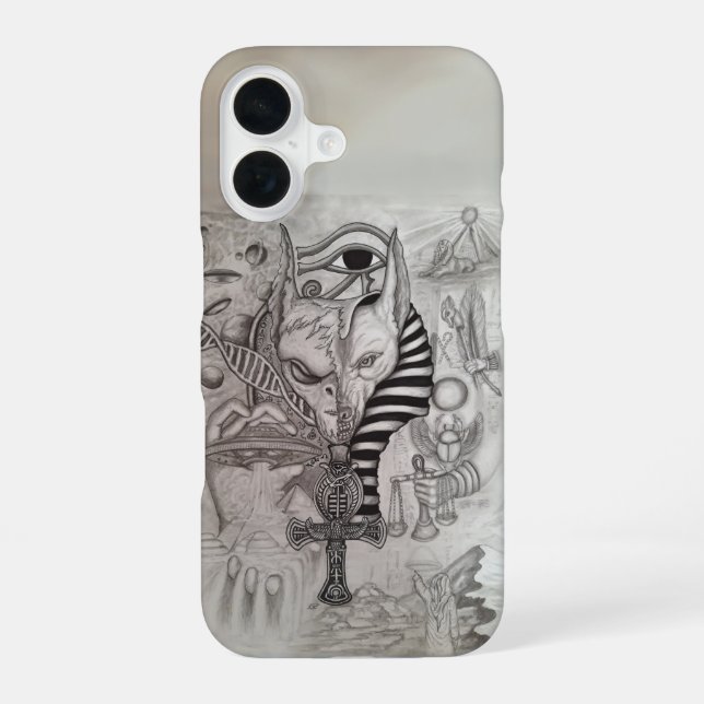 Ancient Aliens , Anubis iPhone 16 Case (Back)