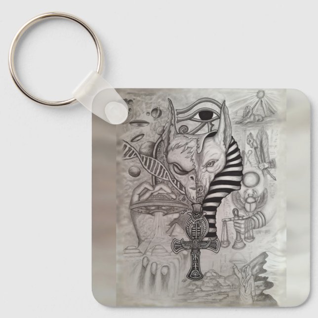 Ancient Aliens , Anubis Key Ring (Front)