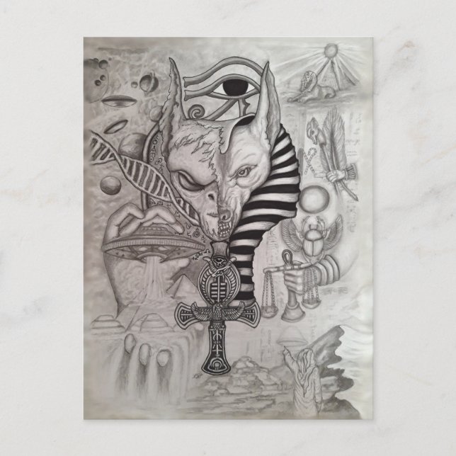 Ancient Aliens , Anubis Postcard (Front)