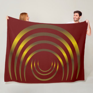 Ancient Aliens Gold Crop Circle Fleece Blanket