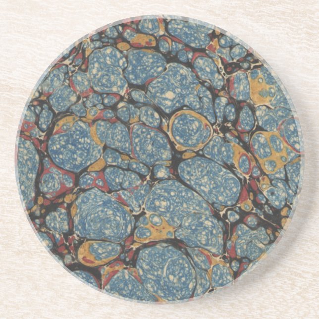 Ancient and Worn Book Cover Coaster (Front)