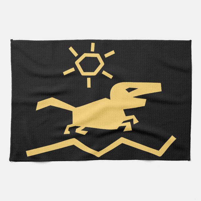 Ancient animal ancestors tea towel (Horizontal)