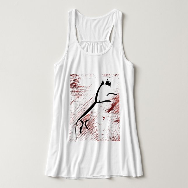 Ancient Animals - Uffington White Horse Singlet (Design Front)