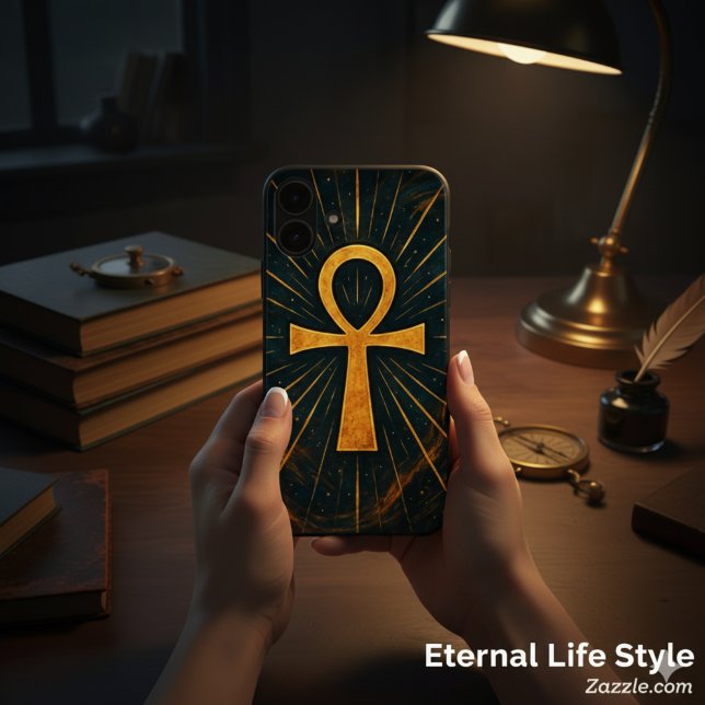 Ancient Ankh Sacred Mystique Gold Radiance Case-Mate iPhone Case (Creator Uploaded)