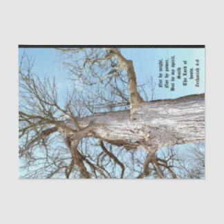 Ancient Ash Zechariah 4:6 Tissue Paper