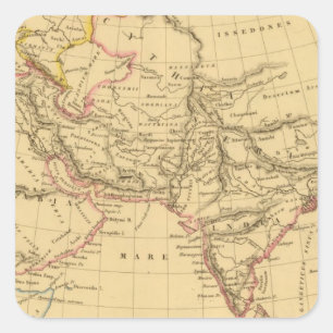 Ancient Asia Square Sticker