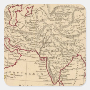 Ancient Asia Square Sticker