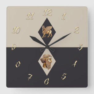 Ancient Assyria Square Wall Clock