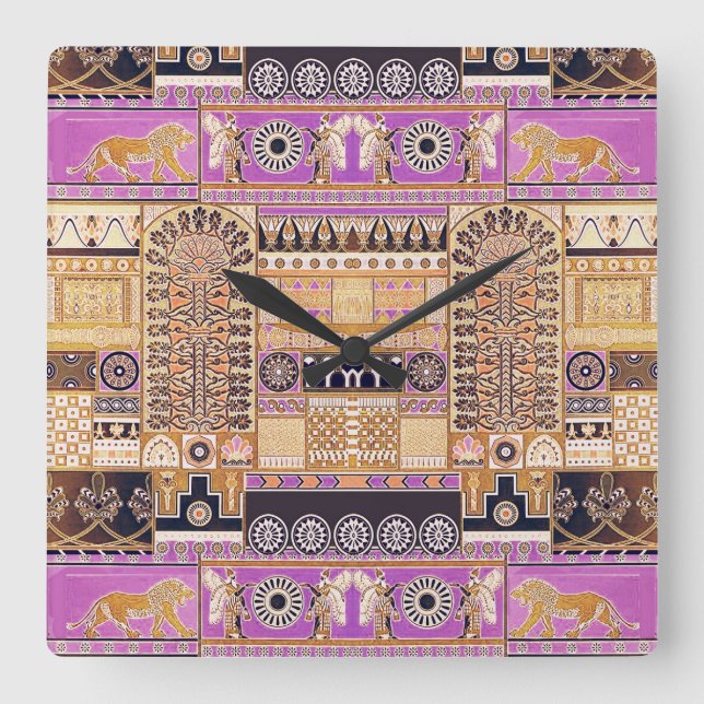 Ancient Assyria Wall Clock (Front)