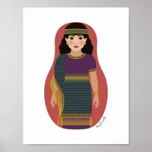 Ancient Assyrian Matryoshka Poster