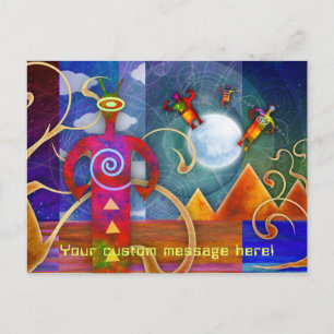 Ancient Astro Alien Angels Ascending Postcard