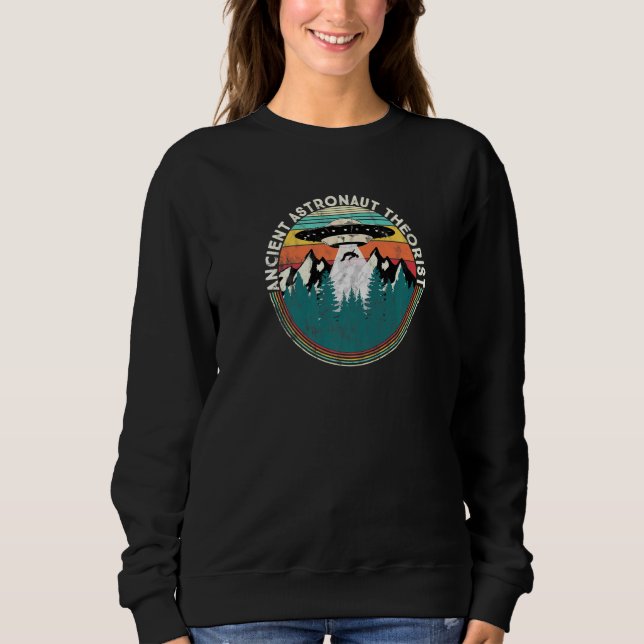 Ancient Astronaut Theorist Alien Sweatshirt (Front)