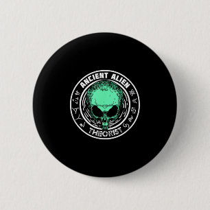 Ancient Astronaut Theorist Say Yes As Gift 6 Cm Round Badge