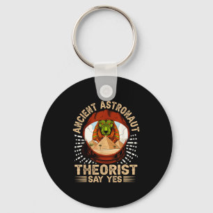 Ancient Astronaut Theorist Say Yes _ Egyptian  Key Ring