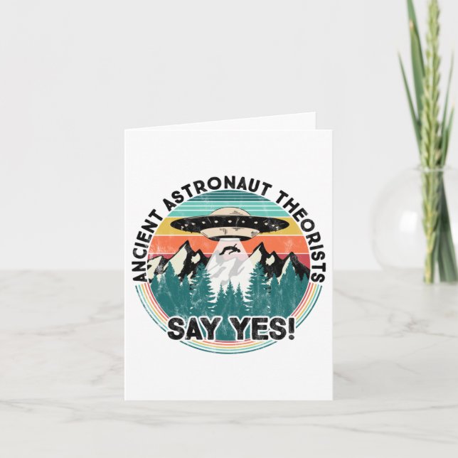 Ancient Astronaut Theorists Say Yes - Aliens Long  Card (Front)