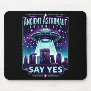 Ancient Astronaut Theorists Say Yes Aliens Mouse Pad
