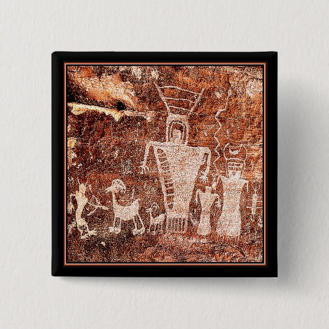 ANCIENT ASTRONAUTS 15 CM SQUARE BADGE (Front)
