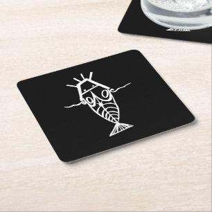 Ancient Astronauts Square Paper Coaster