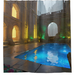 Ancient Bath House Collection - Byzantine Dream Shower Curtain