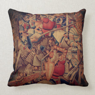 Ancient Battle Tapestry Cushion