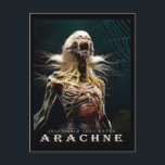 Ancient Beast & Creatures: ARACHNE Postcard<br><div class="desc">Half-woman and half-spider, emerges from ancient shadow with skeletal limbs and silken strands clinging to her decaying form, her hollow eyes burning with a predatory hunger. An ancient and somber terror, she prowls the darkness with an insatiable appetite for souls—most cruelly drawn to the innocent, whose whispers fade into her...</div>