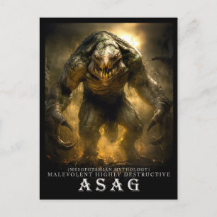 Ancient Beast & Creatures: Asag Postcard