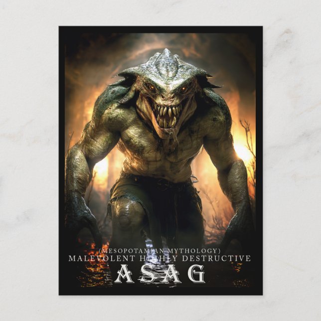 Ancient Beast & Creatures: Asag Postcard II (Front)