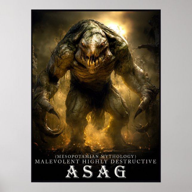Ancient Beast & Creatures: Asag Poster (Front)